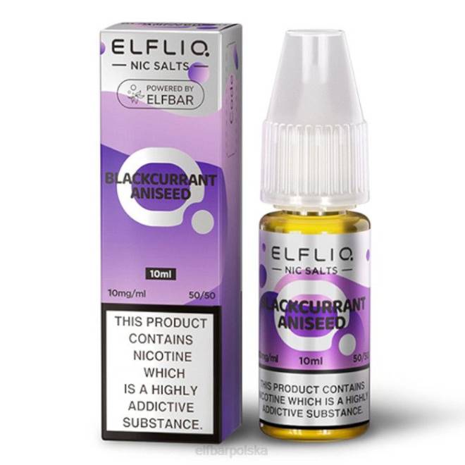 elfbar elfliq nic salts - anyż z czarnej porzeczki - 10ml-10 mg/ml 42RP177