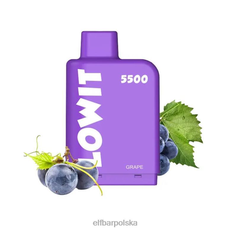ELFBAR wstępnie napełniony kapsułka lowit 5500 zaciągnięć 2%nic 46XNB142 winogrono