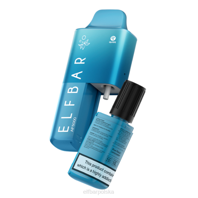 zestaw wstępnie napełniony elfbar af5000 - 20 mg 42RP59 niebieska lemoniada razz